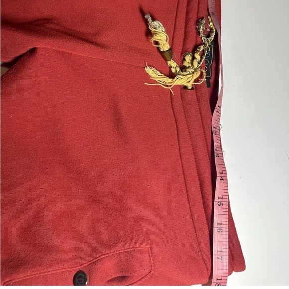 Vtg Coogi Mens Jogger Sweatpants Grunge Size XXL 2XL Red Y2K -FADED AND PEELING - Picture 14 of 16